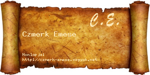 Czmerk Emese névjegykártya